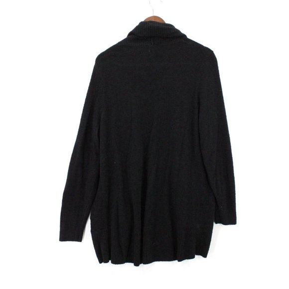 Max & Mia Cardigan Sweater Womens Black Open Front Knit Long Sleeve Size XL - Picture 7 of 9
